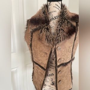 Faux fur vest